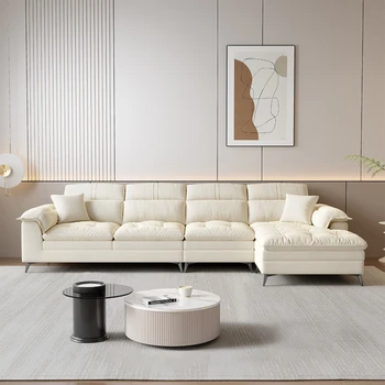 Облачен диван-Futon на мека Мебел За дневна Подови Тапицирани Скандинавските на мека Мебел За Дневна Loveseat Accent Модулни Мебели за хотела, Mobilya YN50LRS