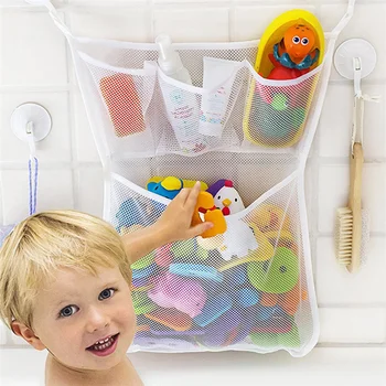 Окото чанта за детска баня, детска чанта за играчки за баня, мрежести кошници на присосках, организатор и за играчки за деца за баня, окото чанта за съхранение на играчки за вана