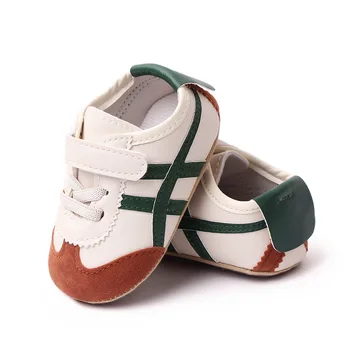 Парусиновые спортни маратонки KIDSUN за малки момчета и момичета, мека, устойчива на плъзгане подметка, първите проходилка за деца, обувки за яслите, 6 цвята за новородени