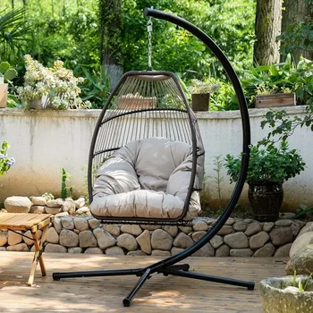 Подвесное стол-люлка, устойчив на uv Възглавница с поставка за спалня в стаята, градина на открито, люлки в задния двор