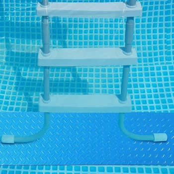 Подложка за стълби за басейни от PVC, Нова противоскользящий, не выцветающий Подложка за стълби, Синьо сгъсти нескользящий подложка за стъпала в банята