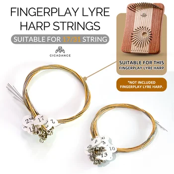Подмяна На Струни, Резервен Комплект Медни Струни Подходящ За Hluru 17/31 String Fingerplay Lyre Harp Аксесоари За Музикални Инструменти