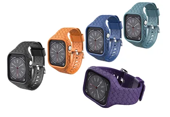 Подходящ за Apple Watch8 с тъкани каишка/7/6/5/4 Каишка за часовник Applewatch Ultra Case 44 мм/45 мм