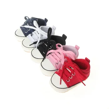 Популярна класическа парусиновая детски обувки на равна подметка, удобни нескользящая ежедневни детски обувки за ходене на гумени подметки