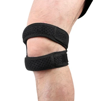 Предпазен бандаж за патела, противоскользящий, за улесняване на болката в коляното, който поддържа стабилизатор за патела спорт