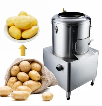 Промишлена автоматична машина за почистване на корените от неръждаема стомана машина за почистване на картофи