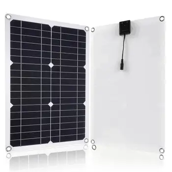 Професионална соларен панел с два USB батерии с капацитет от 12 До 100 Вата, за однопортовый автономен монокристален модул с контролер за зареждане 30 А