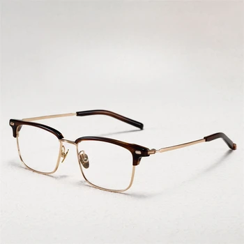 Рамки за мъжки очила M122 Японската марка, кръгли бутилки от Мъжки и Женски тенденция на оптични очила Oculos Grau De Feminino