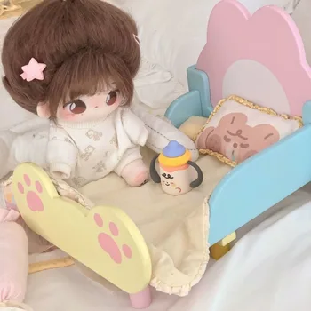 Сгъваемо легло за кукольной на мебели, изработени от памук, бебешко кошче 