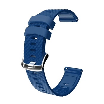 Силиконов каишка за часовник с ромбовидным модел, смяна на технологичния каишка за Garmin HUAWEI Samsung 20 мм небесносин