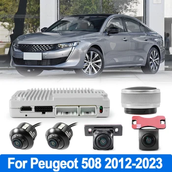 Система за автомобилна камера 360 с изглед от Птичи поглед Super 3D за Peugeot 508 2012 2013 2014 2015 2016 2017 2018 2019 2020 2021 2022 2023