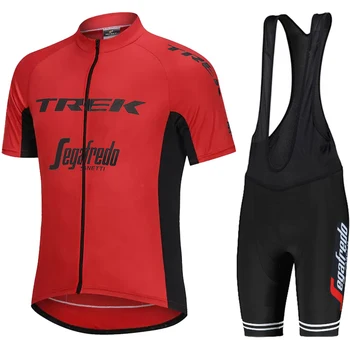 Спортен комплект ТРЕК Summer Cycling Clothing 2024 Облекло Man Mallot Униформи Мъжки Костюм, Риза За Шоссейного Велосипед Мтв Панталони Гел Оборудване Джърси