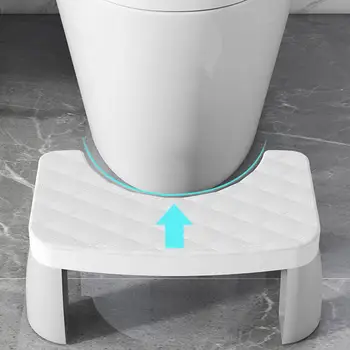 Столче за тоалетната чиния спомага за здрави движения Ергономичен 7-инчов стол-саксия за тоалетна за здрави движения, за улесняване на хемороиди, за възрастни