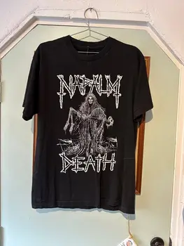 Тениска Napalm Death band с винтажным модел в реален размер, къс ръкав TT5408