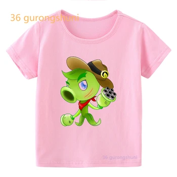 тениска за момичета, тениска с изображение, аниме, безплатна доставка, забавен Летен топ за момичета, детски дрехи, ризи момчета, розови тениски с шарени 865