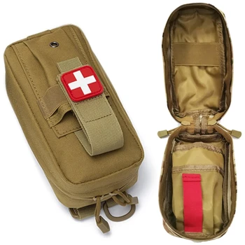 Туристическа аптечка за първа помощ, аксесоари за езда на открито, неутрална богат на функции поясная чанта, преносима аптечка за първа помощ, военна медицинска чанта