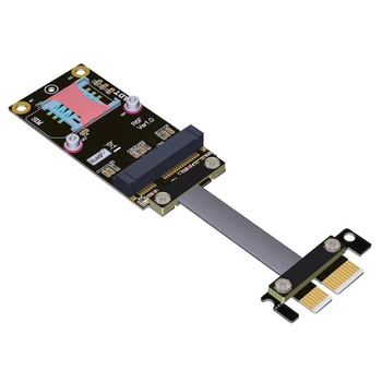 Удлинительный кабел PCI Express 3.0 X1 към Mini Pcie Кабел-адаптер, Pcie Продължавам Pcie X1 Към Удлинительному кабел Mpcie