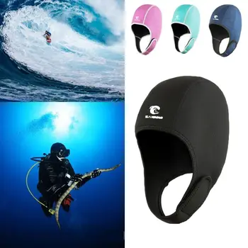 Удобен топло калъф за сърфиране, гмуркане с шнорхел, еластична износоустойчива прическа за гмуркане, шапчица, за да сърфирате, Солнцезащитная шапка за плуване