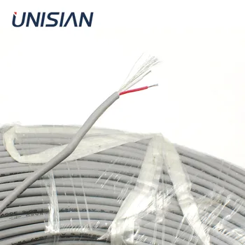 Удължител за динамиката на UNISIAN Кабел 2*0.3 mm 2-пинов аудио изход Екранирани кабели За дома/Автомобилни/Стерео