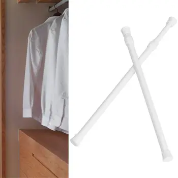 Универсален домакински трайно закачалка за пердета, Телескопична полюс, прибиращи пръчки за окачване на стоки за баня