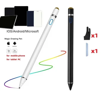 Универсален стилус 2 в 1 за IOS, Android и Apple молив, 1 сензорна писалка iPad Air Pro Mini Писалка, подходящ за Huawei, Xiaomi iPhone