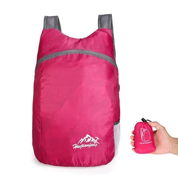 Упаковываемый раница, Сгъваем Уличен Сгъваема раница, чанта Спортна раница Унисекс за пътуване на открито