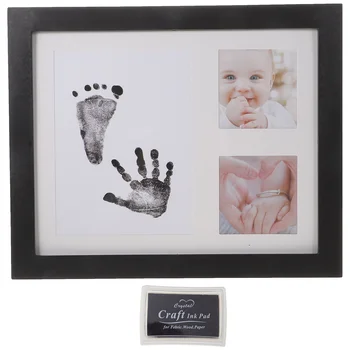 Фоторамка за растежа на новороденото Снимки с отпечатък от крака Веховые рамка за отпечатък на ръцете Pp