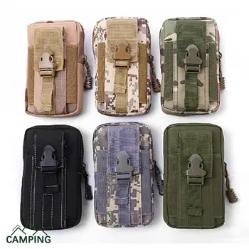 Чанта за катерене, Многофункционални военно-тактически камуфляжные Джобове, чанта за мобилен телефон, чанта за бягане на открито