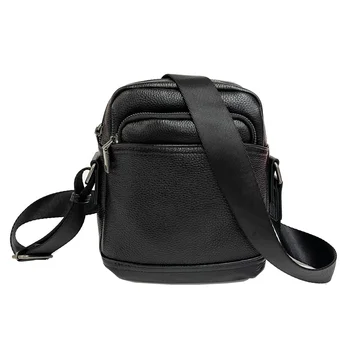 Чанта през рамо от естествена телешка кожа, мъжки чанти Messener за мъже, функционална чанта през рамо, мъжки малка