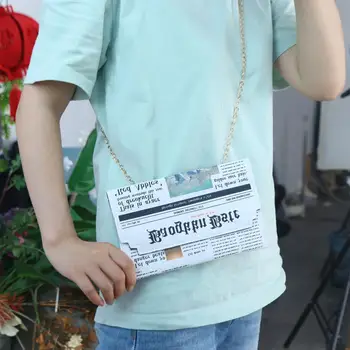 Чантата за моделиране на вестници, универсален мини-чанти-незабавни посланици, Корея, чанта, дамска чанта през рамо, чанта през рамо