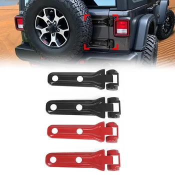 Черна/Червена Дубликат гума Капачка на панти на вратата на багажника за Jeep Wrangler JL JLU 2018 2019 2020 2021 2022 Автомобилни Аксесоари