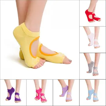 Чорапи с пет пръста Женски кръгли чорапи за йога, на чорапите за балет, танц чорапи за жени
